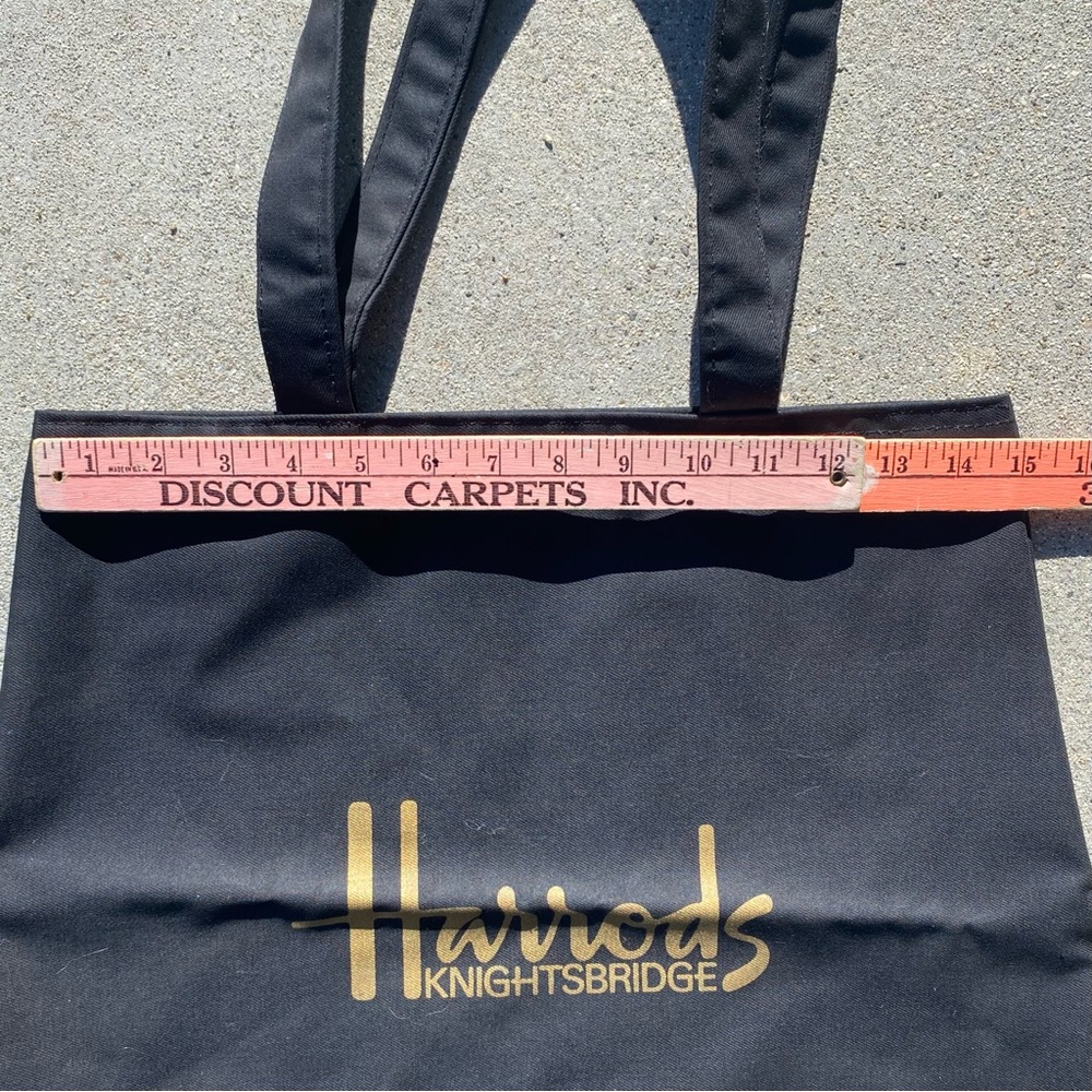 Harrods Knightsbridge Tote Bag and Coin Purse / Makeup Pouch - Picture 5 of 12